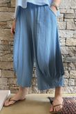 Jo Jo Quirky Hopsack Crop Pant Denim 